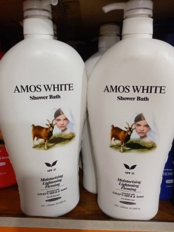 Amos White Shower Bath